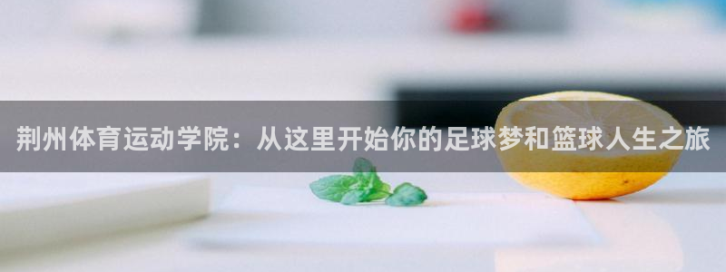 3377体育官方正版app科技：荆州体育运动学院：从