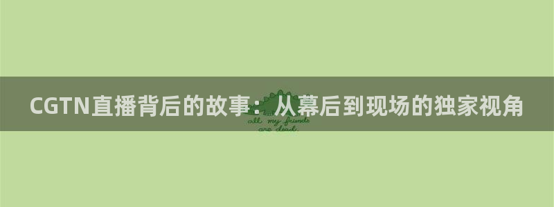 雨燕360免费直播nba赛事：CGTN直播背后的故事：从幕后到现场的独家视角